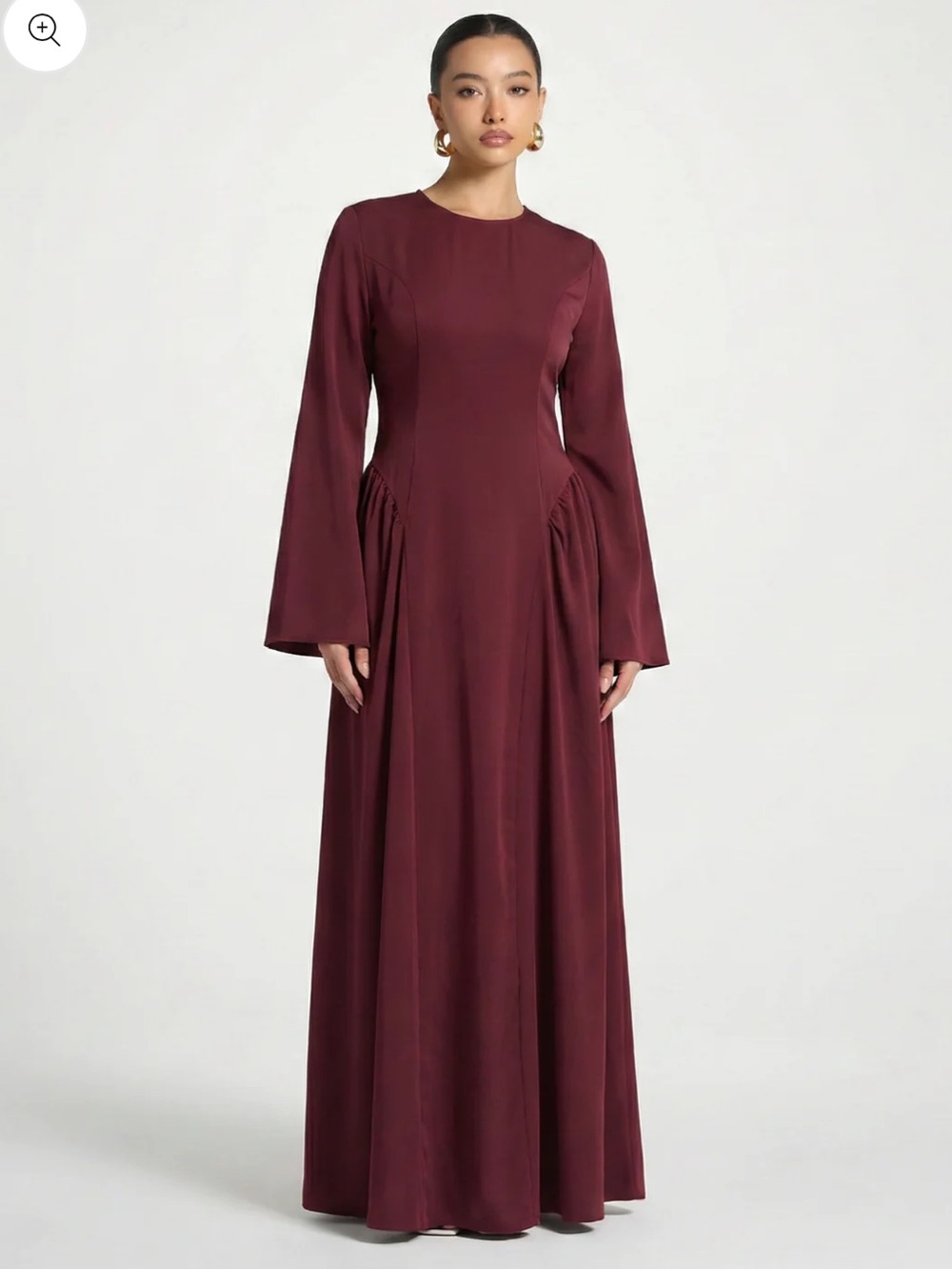 NWT Nour Modesty Miyah Dress in Burgundy